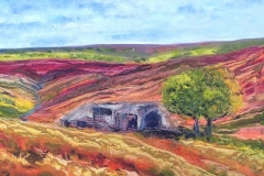Oil Sketch on canvas paper - Top Withins Farmhouse Solde - £95.00