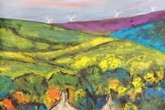 Oil Sketch  on canvas paper - Worth Valley - Sold